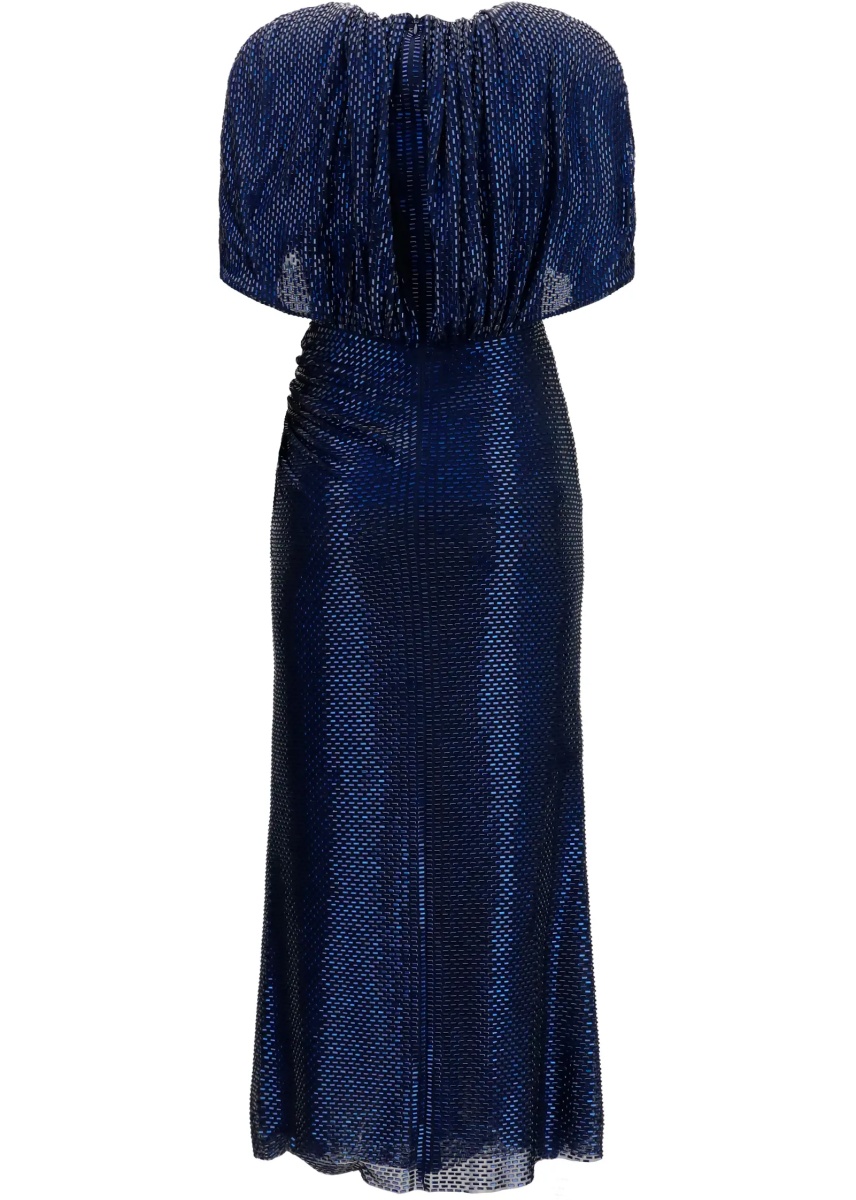 Rochii Midi Dress with cape sleeves and crystals - Img 2