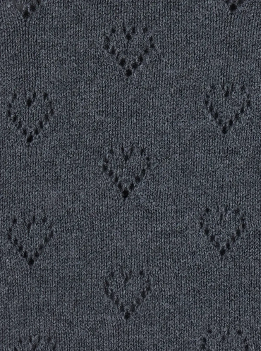 Rochii Mini dress with tech fabric and dark grey melange for women - Img 2