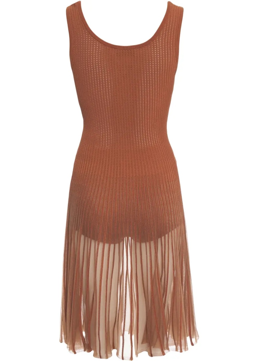 Rochii Openwork knit midi dress - Img 3