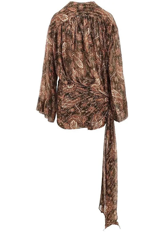 Rochii Paisley georgette 'Indira' mini dress - Img 4