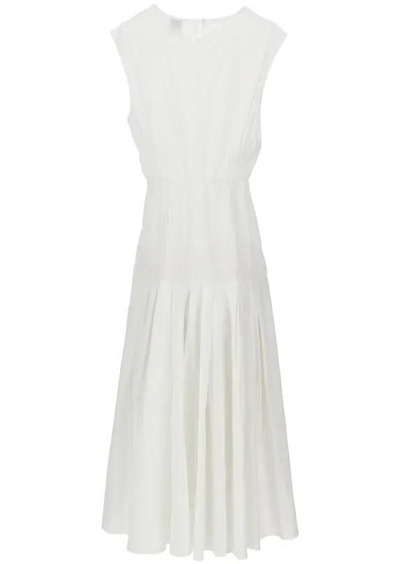 Rochii Poplin midi dress with cut-out detail - Img 3