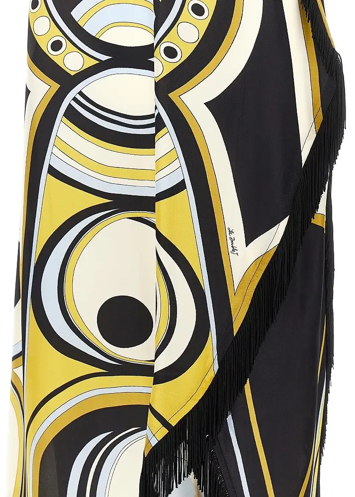 Rochii Printed silk 'Scarf' midi dress - Img 2