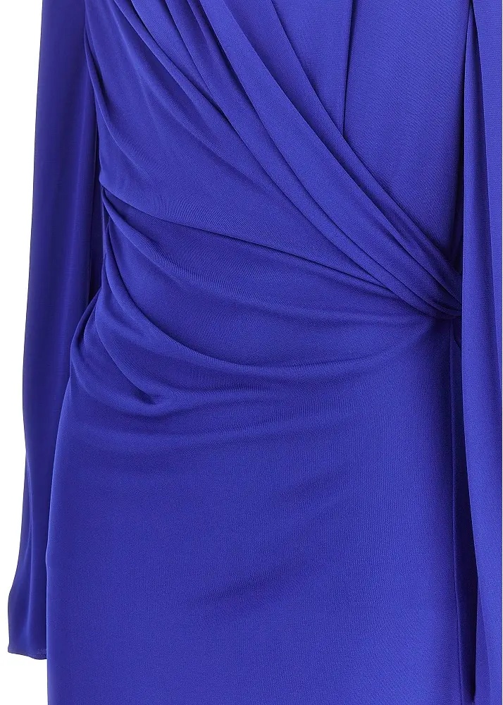Rochii Viscose jersey draped midi dress - Img 2