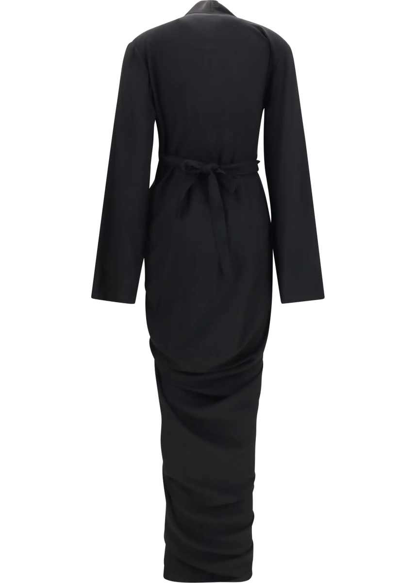 Rochii Wrap draped long Dress - Img 2
