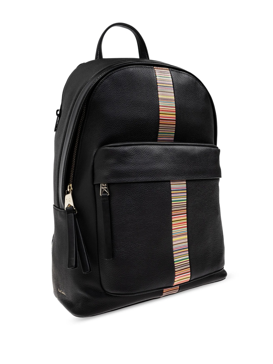 Rucsac Paul Smith negru din piele - Img 4