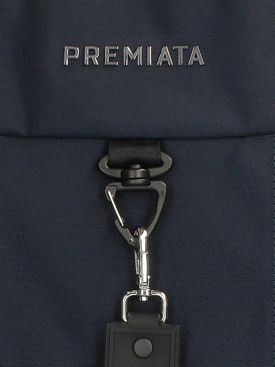 Rucsac Premiata albastru din piele si nylon - Img 3