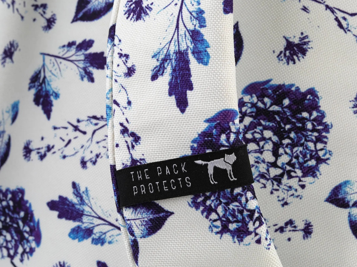 Rucsac THE SOCIETY PACK XCLASSIC BACKPACK WHITE BLUE FLOWER ALLOVER - Img 5