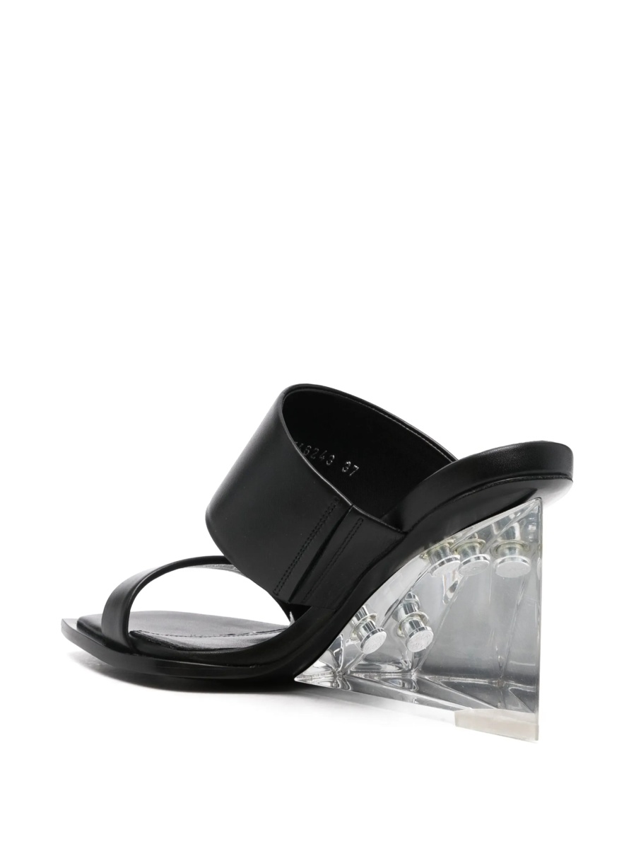 Saboti Alexander McQueen negri din piele si plexiglass - Img 3