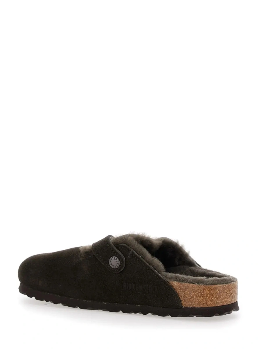 Saboti Mule Slip-On 'Boston' with adjustable strap in Ecoleather brown women - Img 2