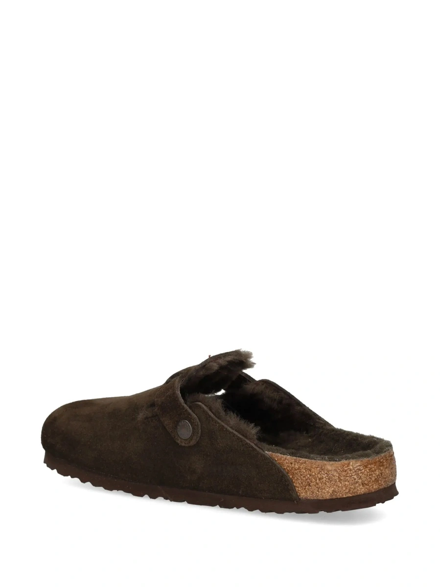 Saboti Mule Slip-On 'Boston' with adjustable strap in Ecoleather brown women - Img 6