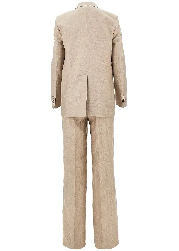 Sacou 'Adrianne' linen-blend tailored suit - Img 3