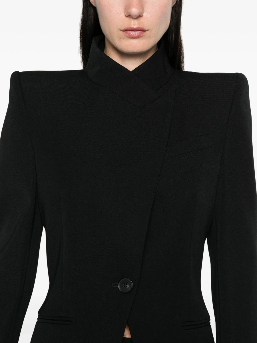 Sacou Alexander McQueen negru din lana - Img 5