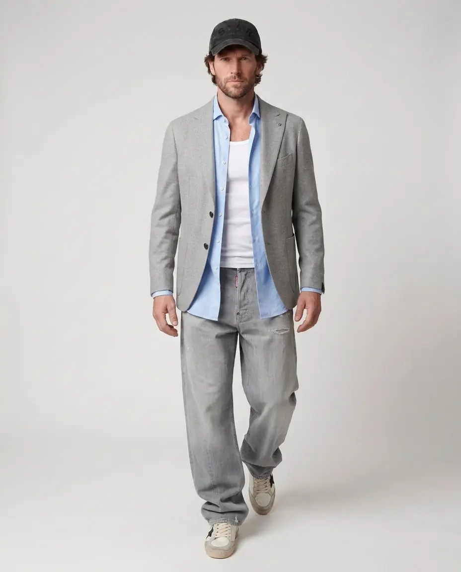 Sacou Blazer in cashmere - Img 3