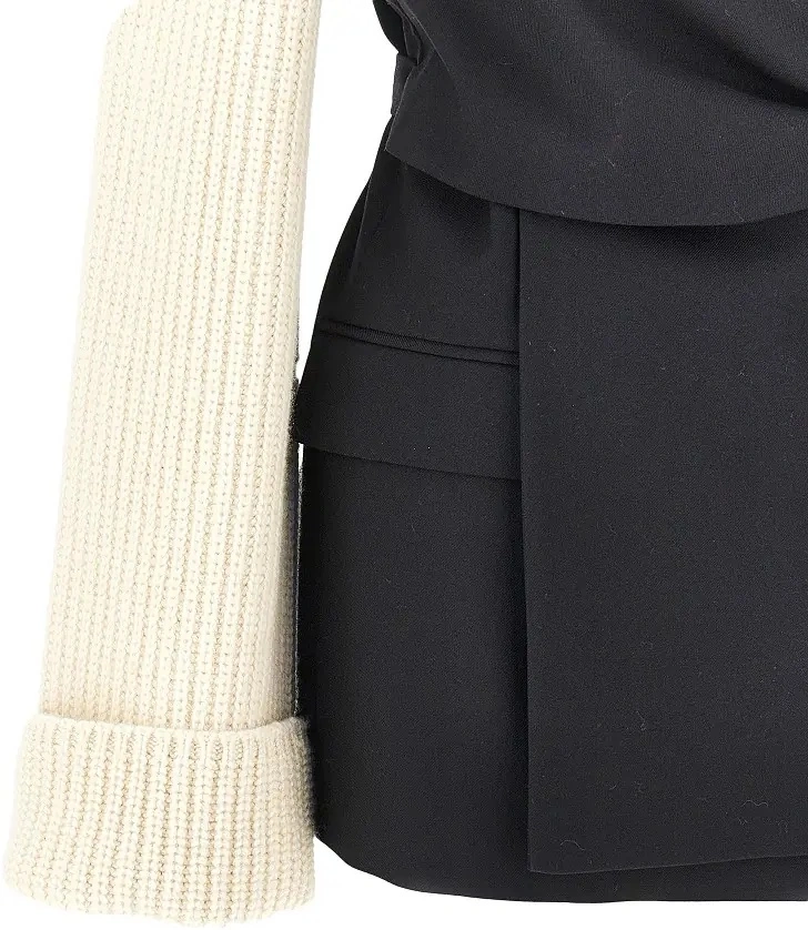 Sacou Dries Van Noten negru din lana - Img 2
