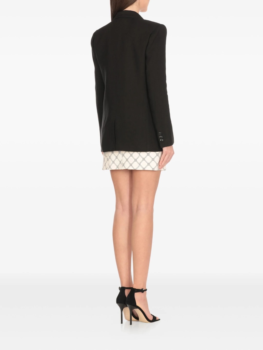 Sacou Elisabetta Franchi negru din vascoza si in - Img 3