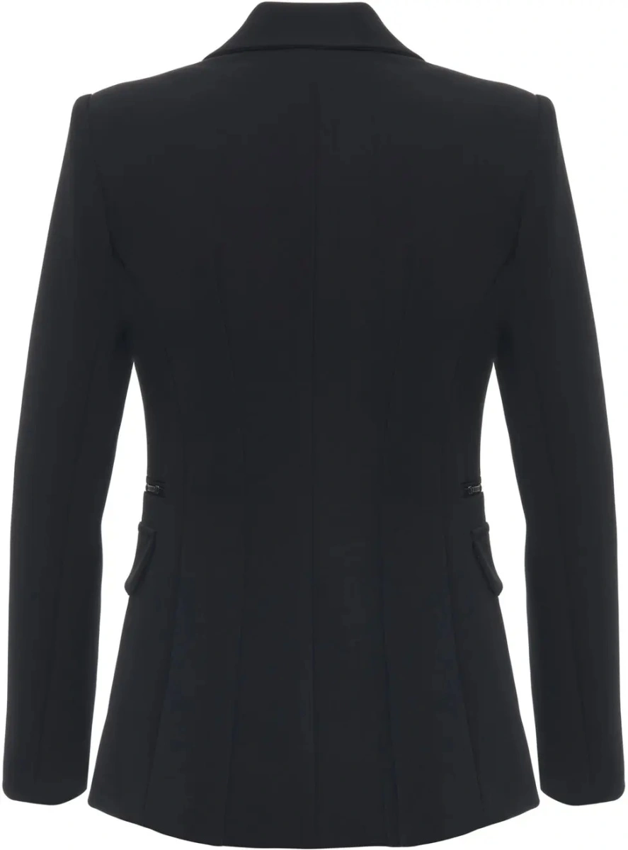 Sacou Elisabetta Franchi negru slim fit - Img 3