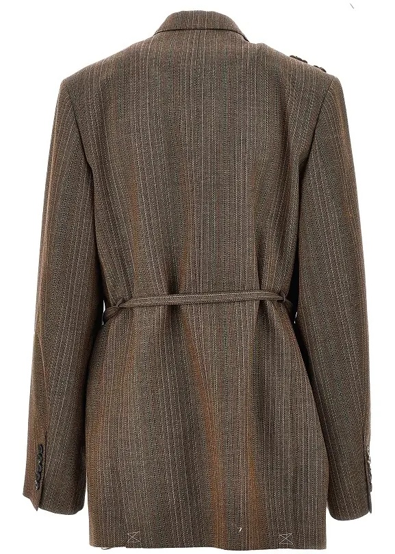 Sacou Embroidered oversized double-breasted jacket - Img 3