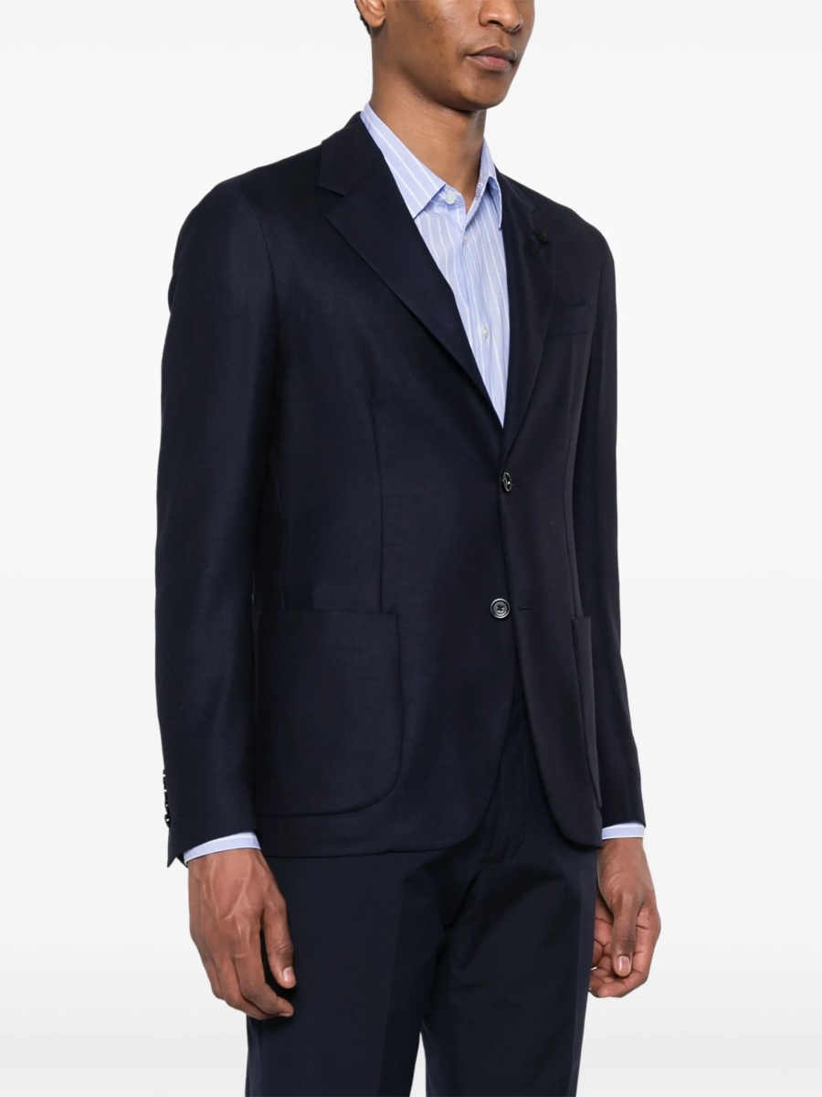 Sacou Lardini albastru din lana - Img 3