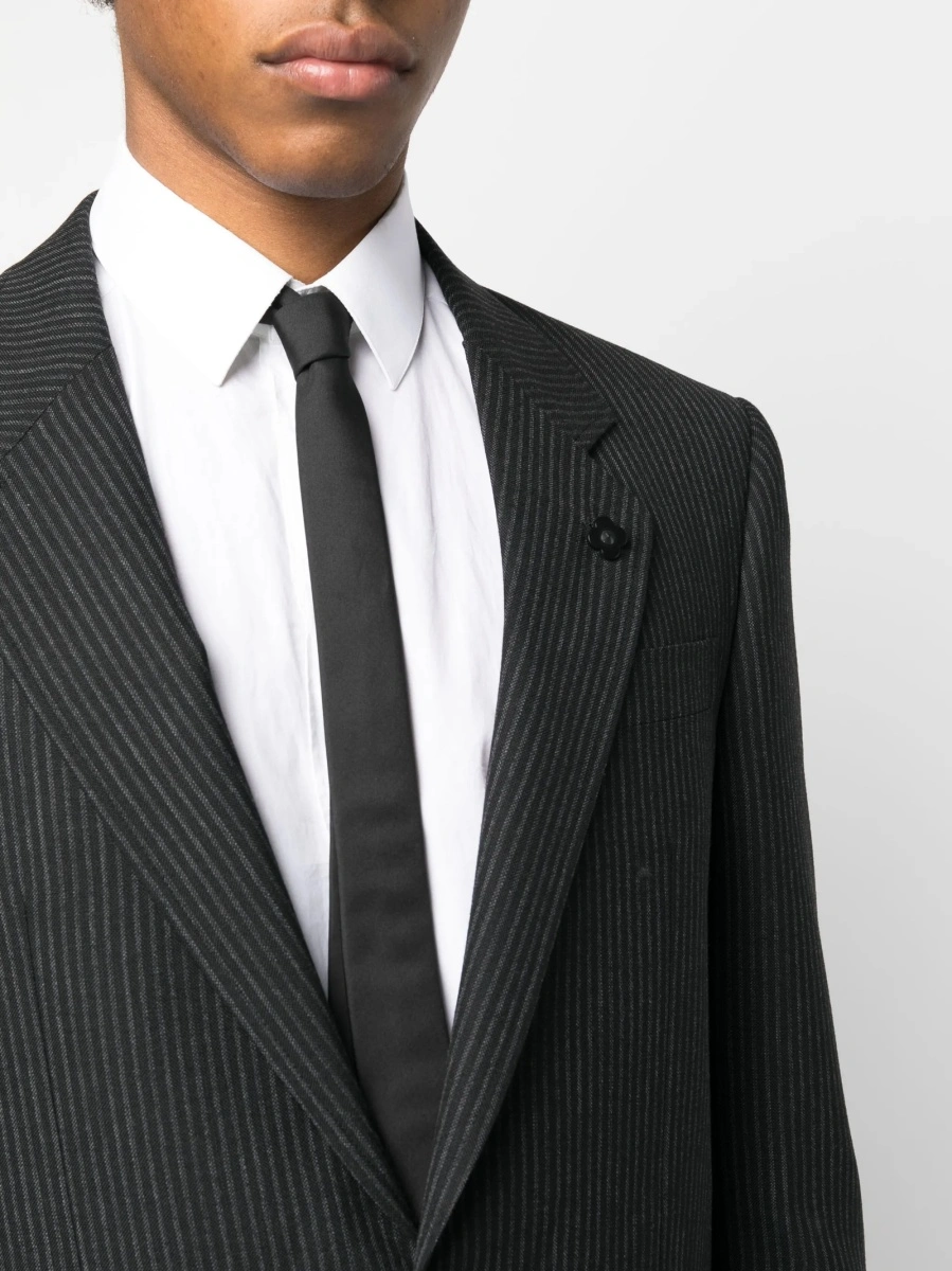 Sacou Lardini negru din lana - Img 5