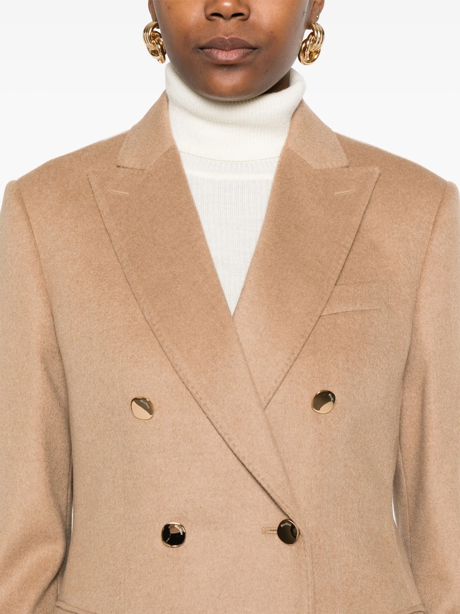 Sacou Max Mara neutru din blana - Img 5