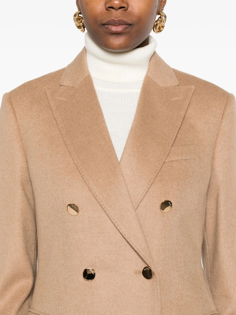 Sacou Max Mara neutru din blana - Img 5