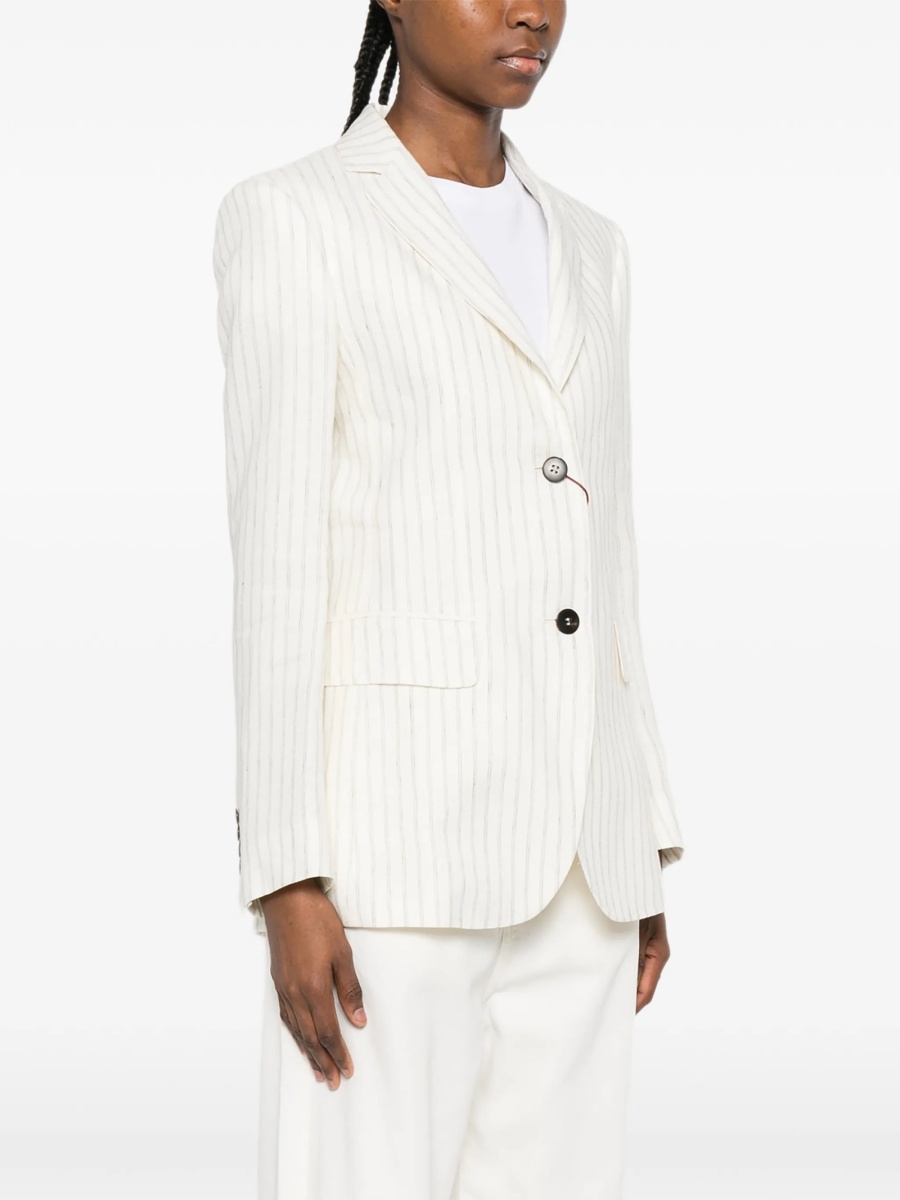 Sacou MaxMara Studio neutru din in - Img 3