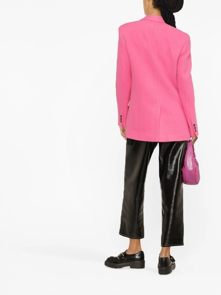 Sacou MSGM roz din lana si poliamida - Img 4