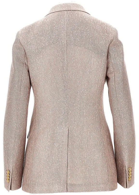 Sacou 'Parigi' cotton double-breasted jacket - Img 3