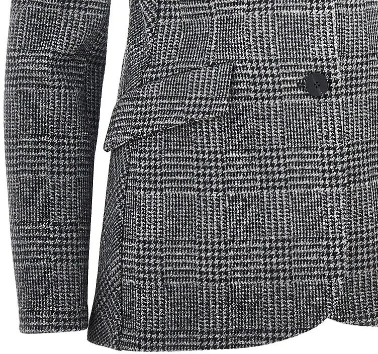 Sacou Prince of Wales single-breasted jacket - Img 2