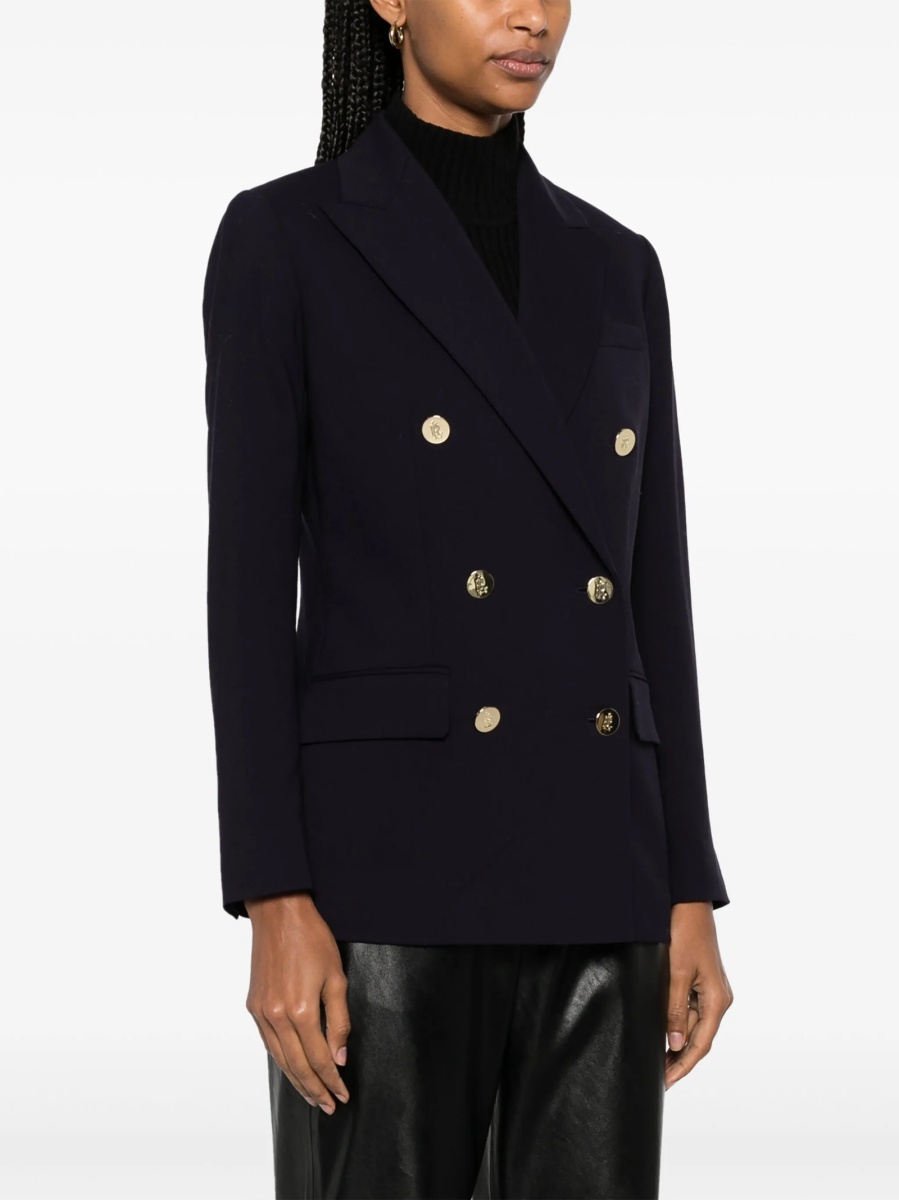 Sacou Ralph Lauren albastru din elastan si lana - Img 3