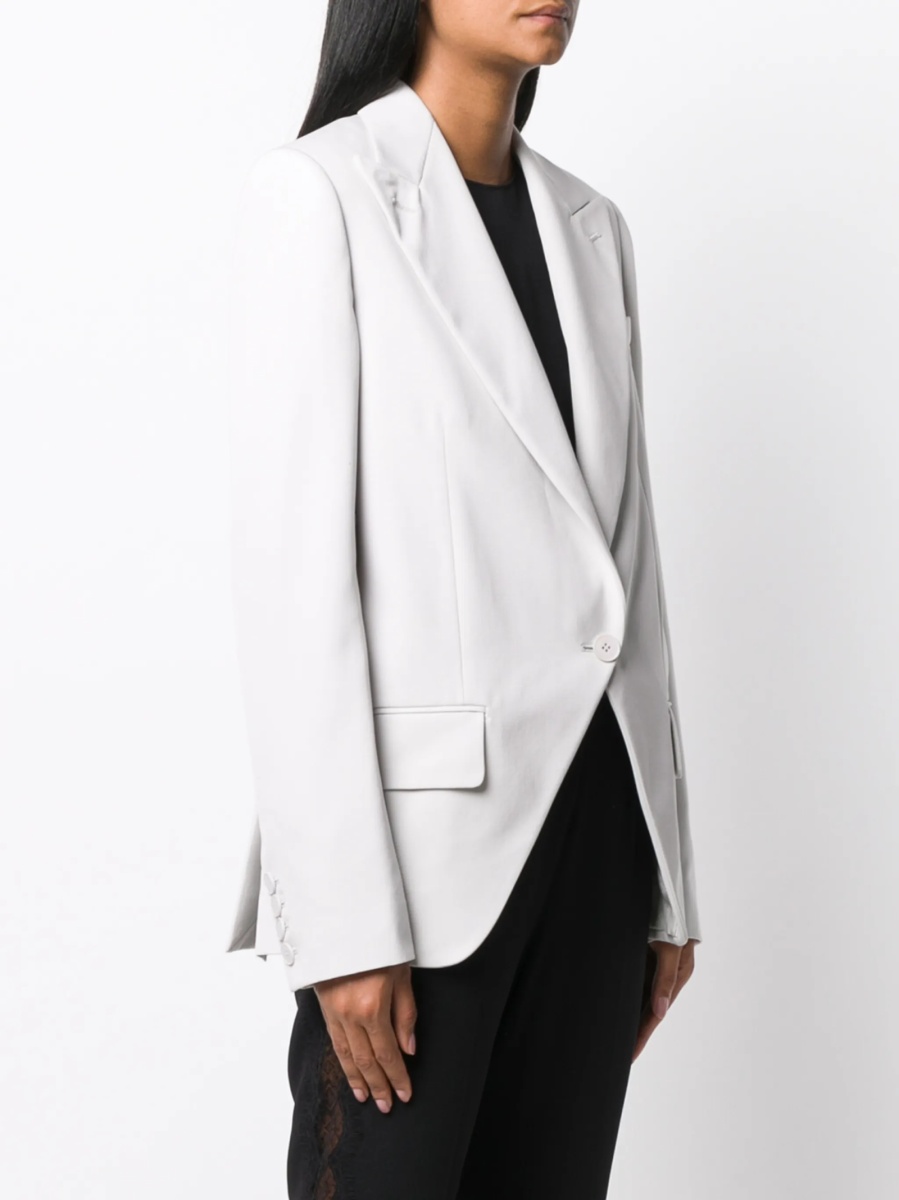Sacou Stella McCartney gri din bumbac - Img 3