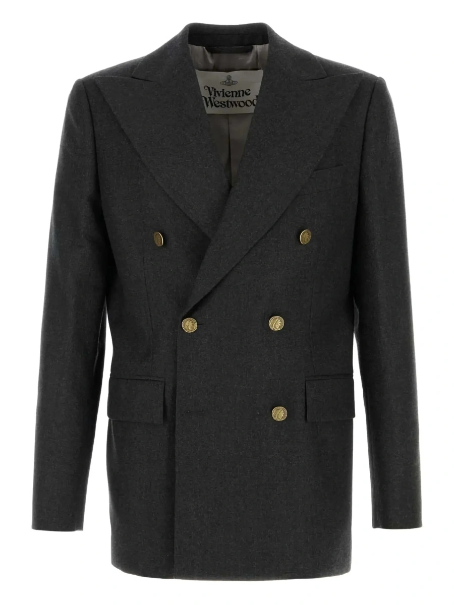 Sacou Vivienne Westwood gri din lana - Img 5