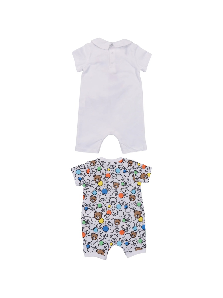 Salopeta Moschino alba din bumbac - Img 2