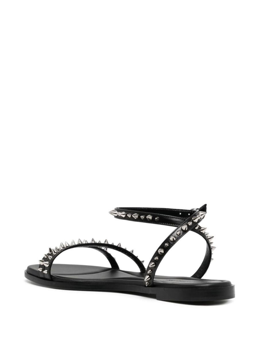 Sandale Alexander McQueen negre din piele - Img 3