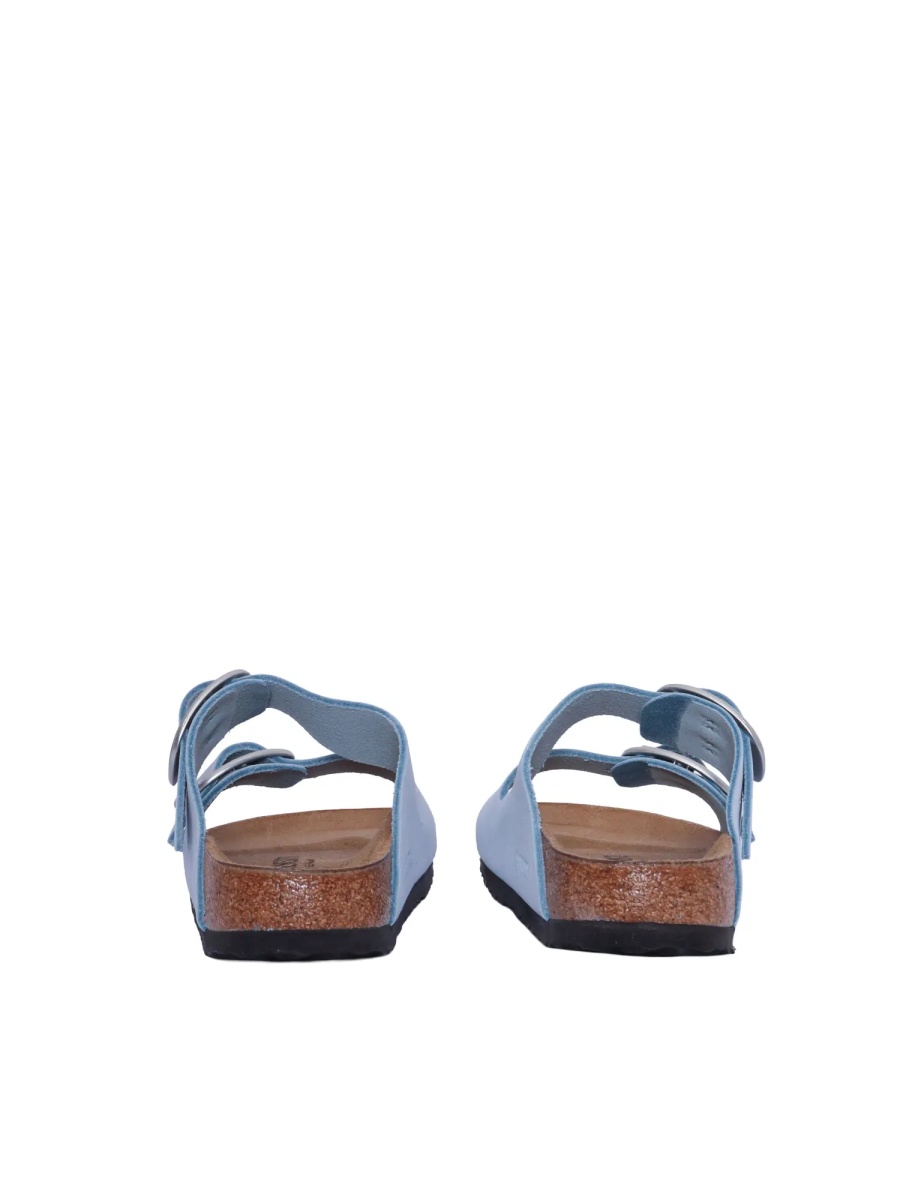 Sandale Arizona Big Buckle baby blue, Nubuck Leather - Img 3