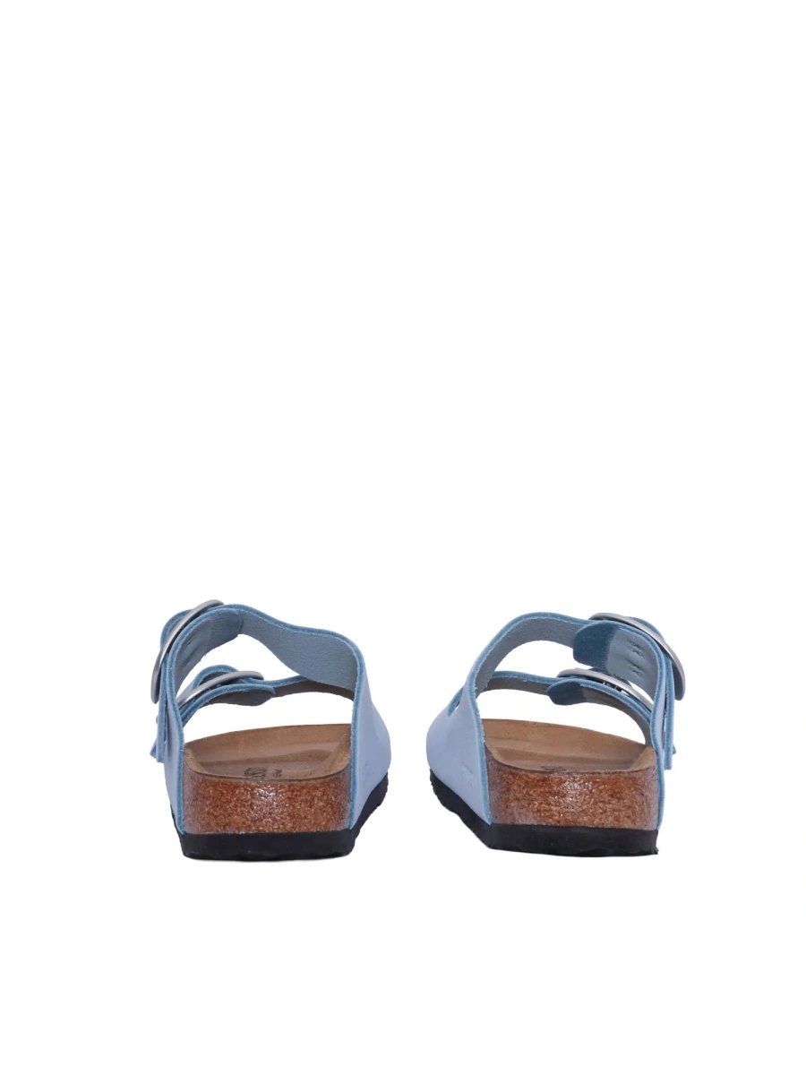 Sandale Arizona Big Buckle baby blue, Nubuck Leather - Img 3