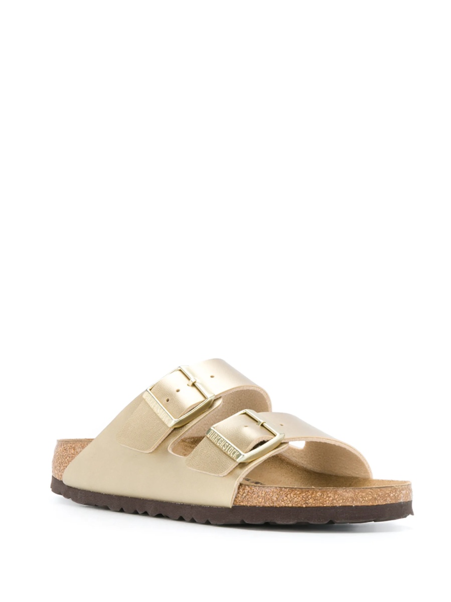 Sandale Birkenstock arizona aurii din birko-flor - Img 2