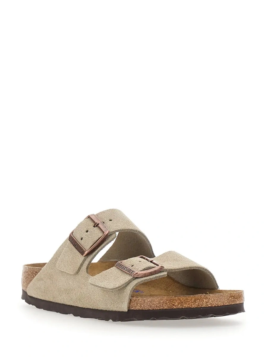 Sandale Birkenstock 'Arizona' bej din piele - Img 2