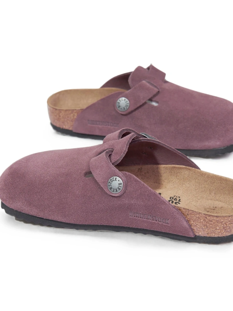 Sandale Birkenstock violet din piele intoarsa - Img 4