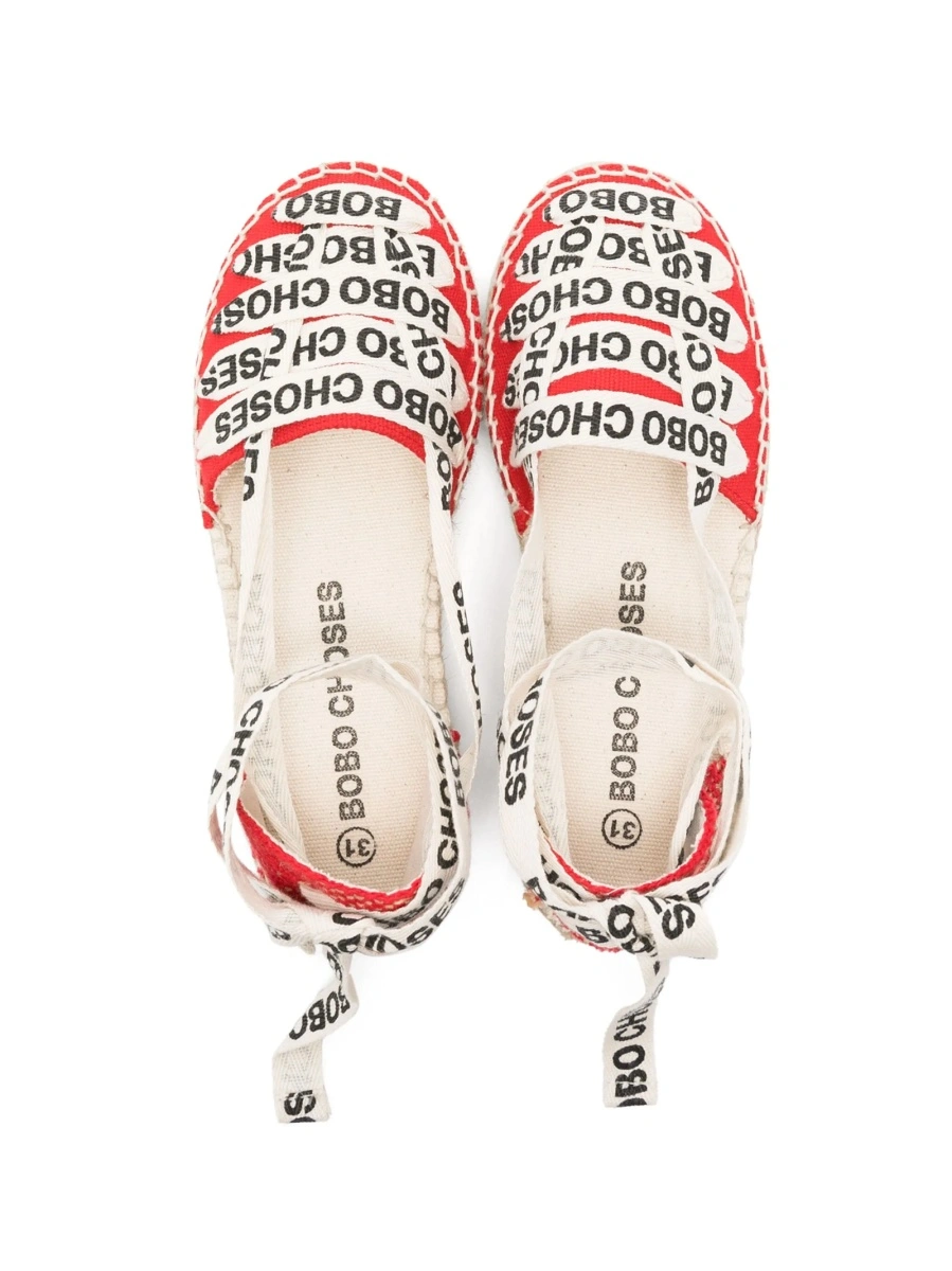 Sandale Bobo Choses rosii din bumbac organic - Img 3