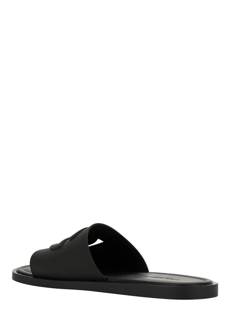Sandale Dolce &amp; Gabbana negre din cauciuc - Img 3