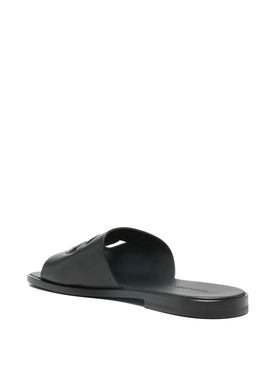Sandale Dolce &amp; Gabbana negre din piele - Img 6