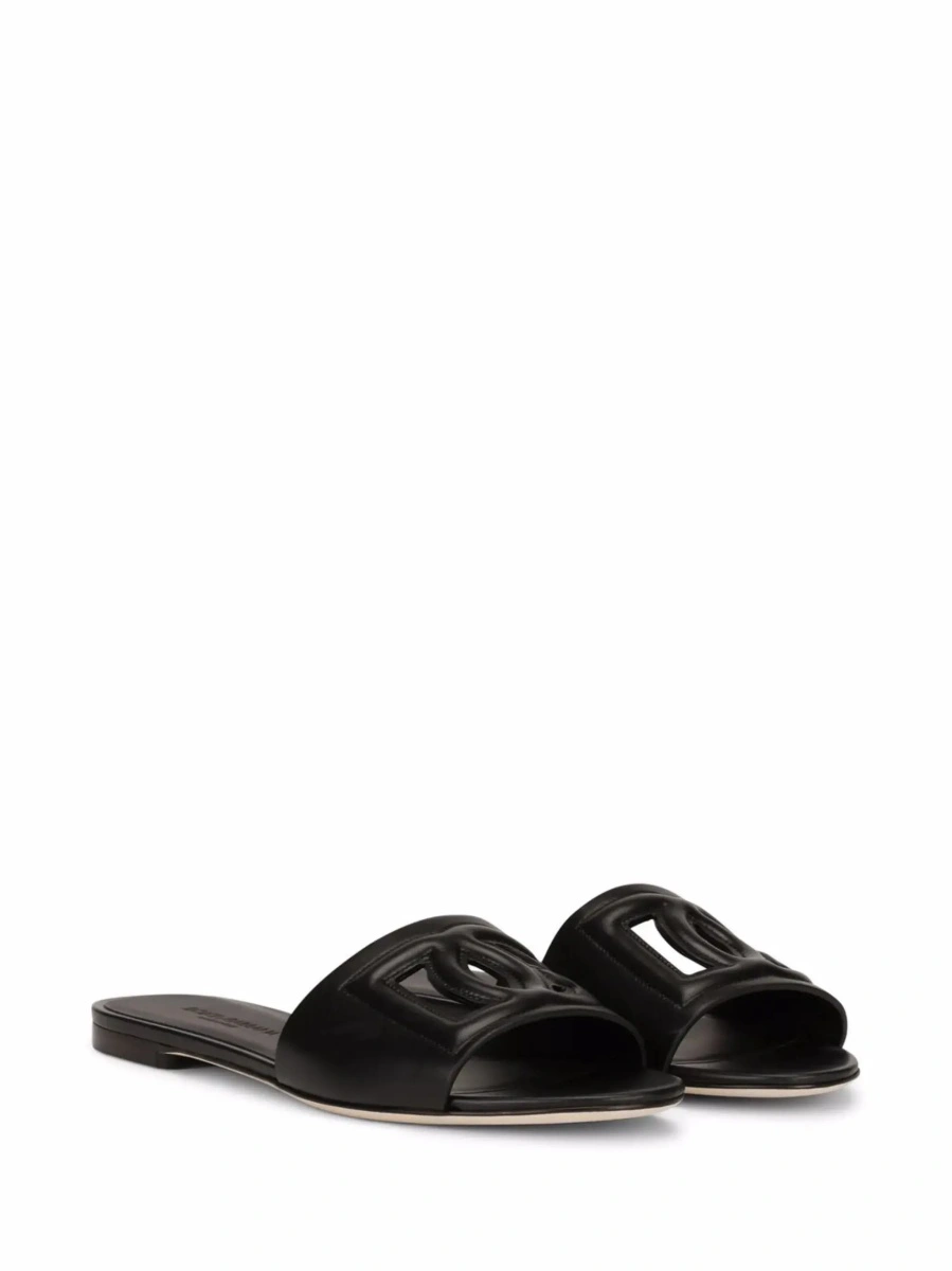 Sandale Dolce &amp; Gabbana negre din piele - Img 5