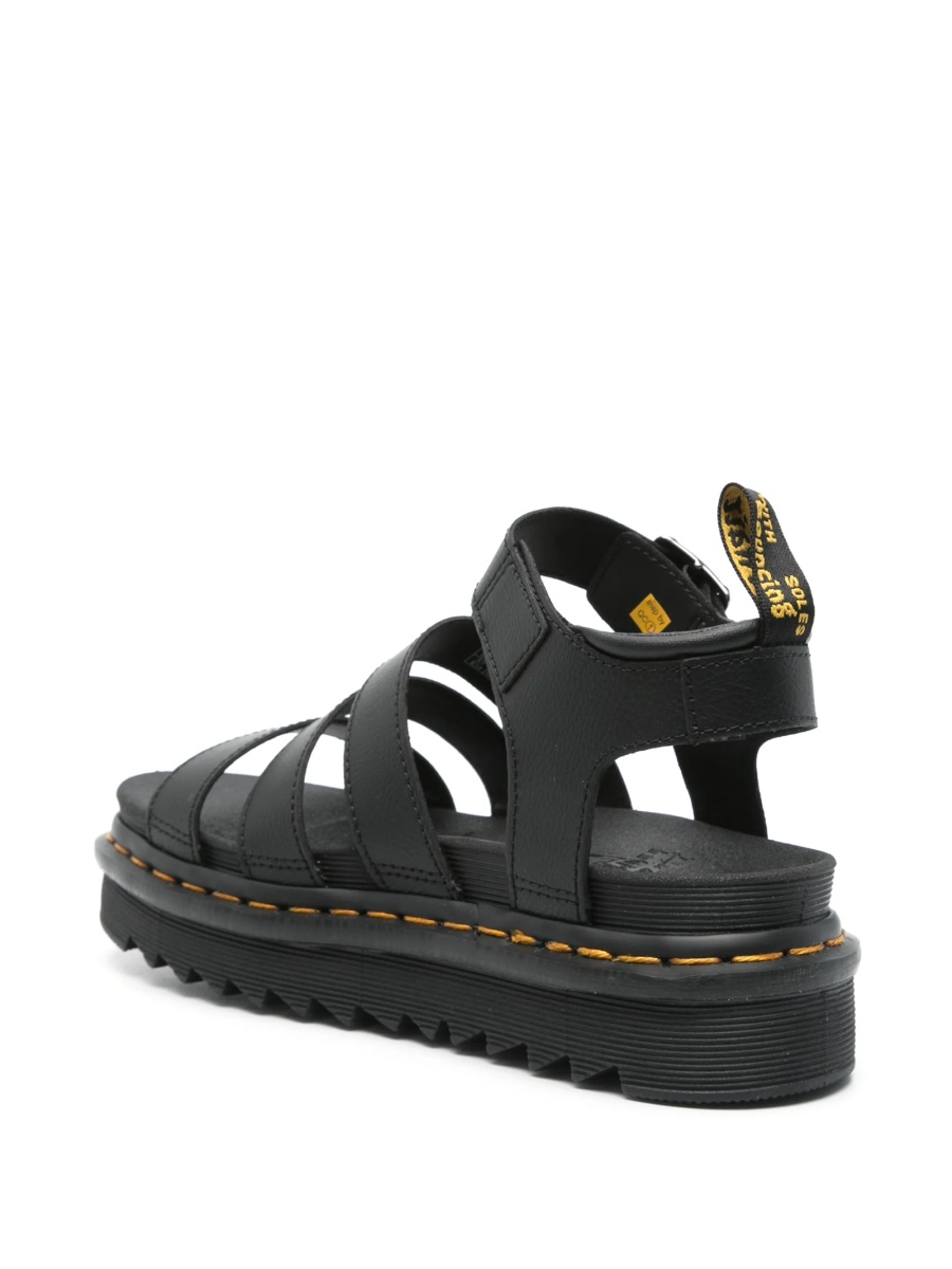 Sandale Dr. Martens negre din piele - Img 3