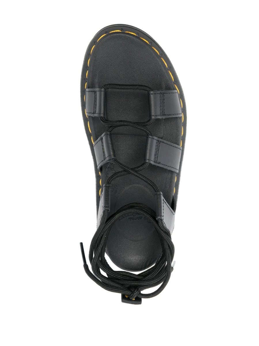 Sandale Dries Van Noten negre din piele - Img 4