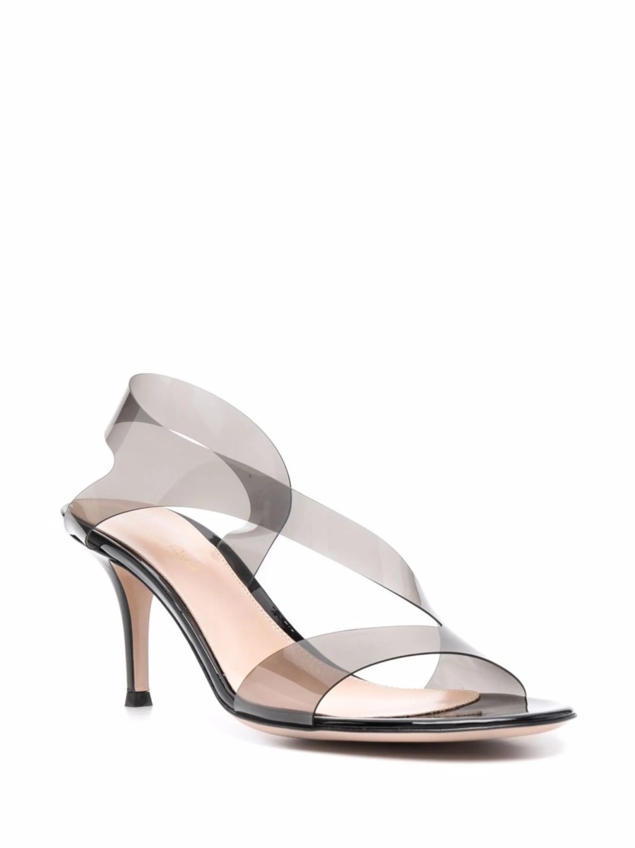 Sandale Gianvito Rossi gri din pvc - Img 2