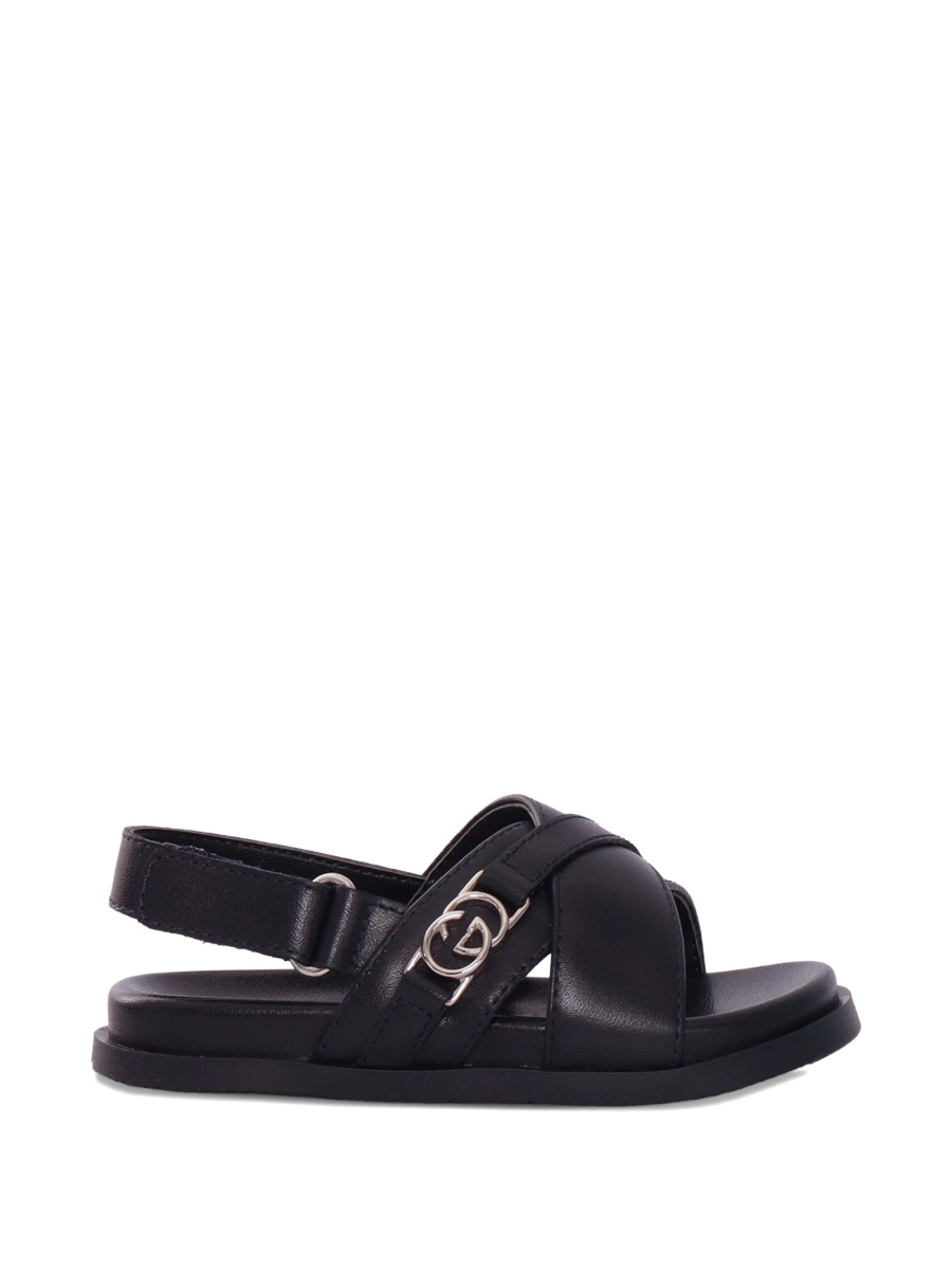 Sandale Gucci negre din piele - Img 2