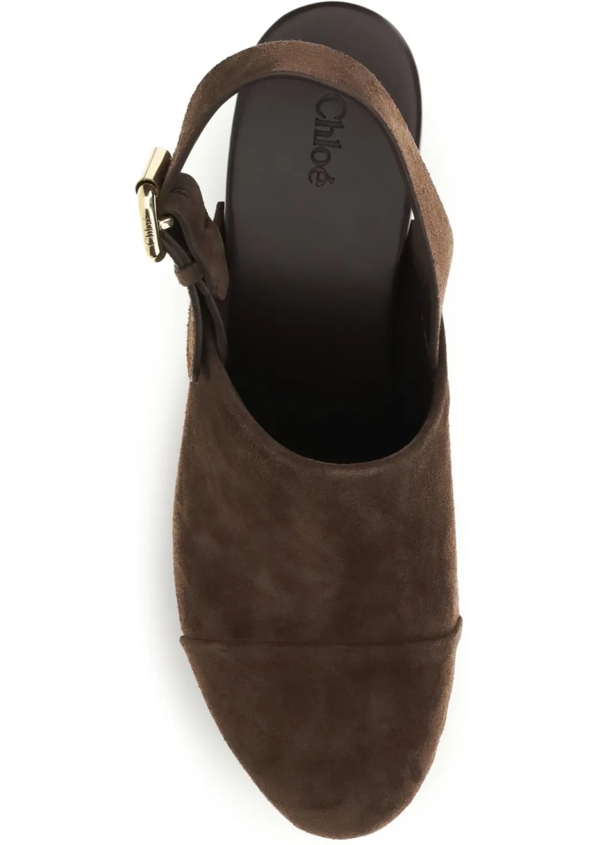 Sandale Jeannette wedge Clogs in glossy calfskin - Img 4