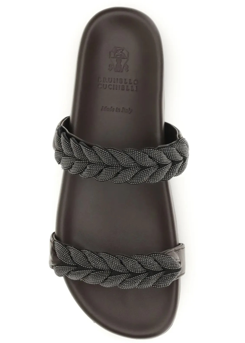 Sandale Leather Sandals with Precious Braided Straps - Img 4