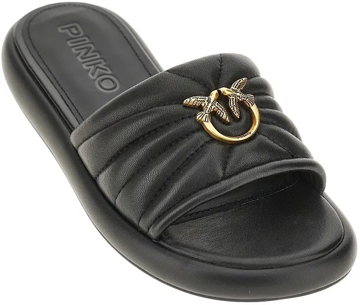 Sandale 'Love Birds' nappa leather slides - Img 2